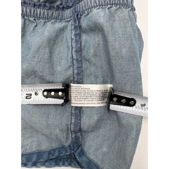 Cat & Jack Girls 4T Blue Romper With Stars 100% Cotton Sleeveless 4 july Style - Picture 6 of 11